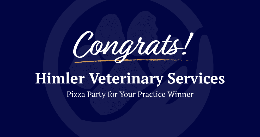Himler Veterinary Services congrats banner.