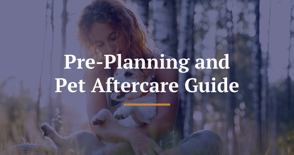 Pre-planning and pet aftercare guide title image.