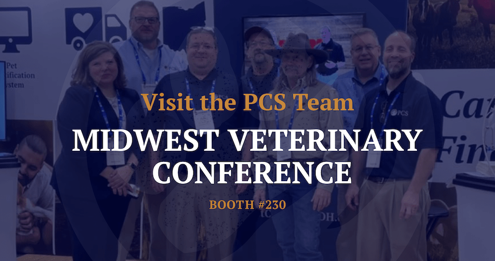 PCS at Midwest Veterinary Conference promotional image.