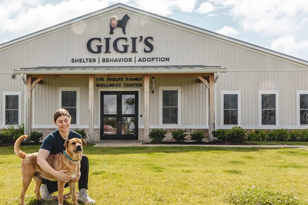 Gigi's Shelter for Dogs Volunteer outside of facility in Canal Winchester, OH.